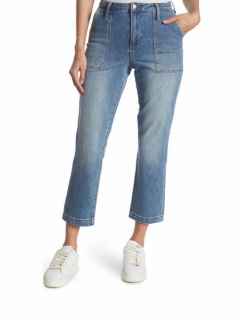 Joe’s Jeans Women’s Size 26 High Rise Cropped Straight Leg Patch Pocket Jeans